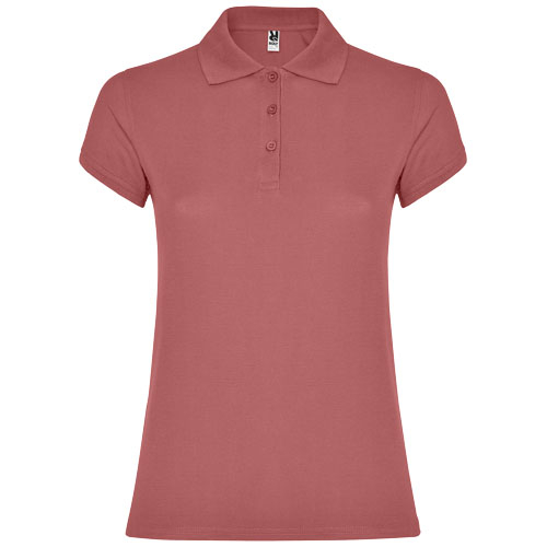 Polo Femme publicitaire coton 200gr Star ROLY Rouge chrysanthème
